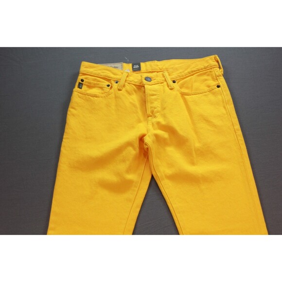 ABERCROMBIE & FITCH THE SKINNY Yellow DENIM JEANS NEW w/TAG 30" X 32" - Picture 6 of 11